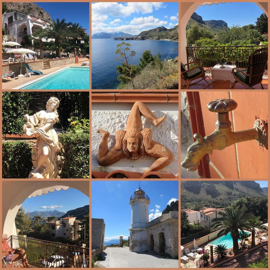 Villa del Golfo Urio with shared swimming pool Santa Flavia Esterno foto